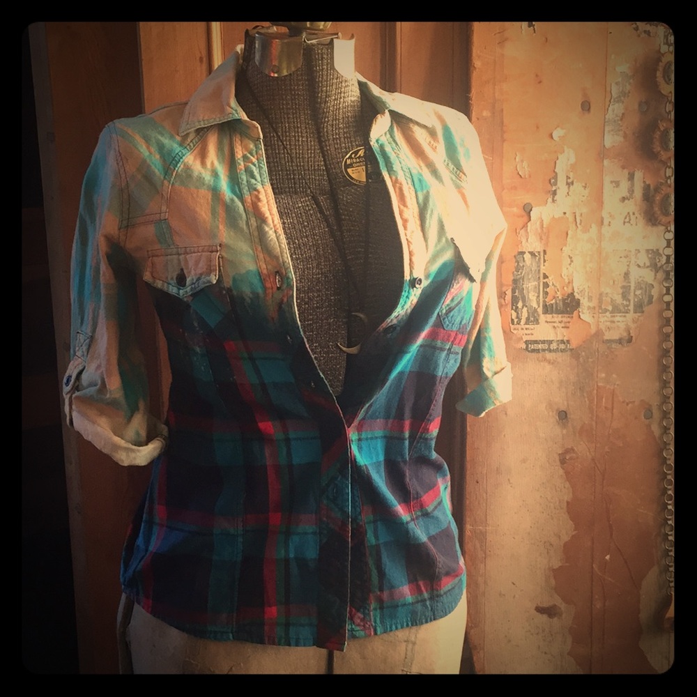 Plaid button down